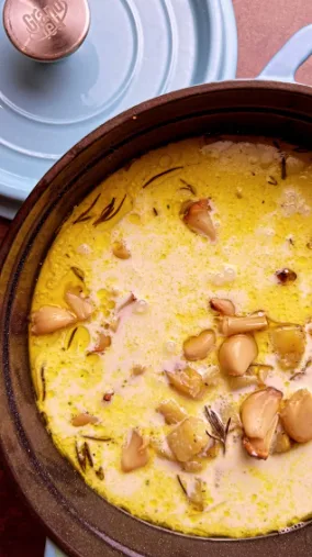 Tiršta keptų česnakų sriuba