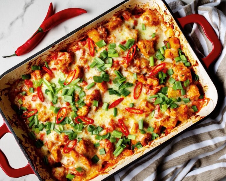 Meksikietiška bulvių ir vištienos užkepėlė