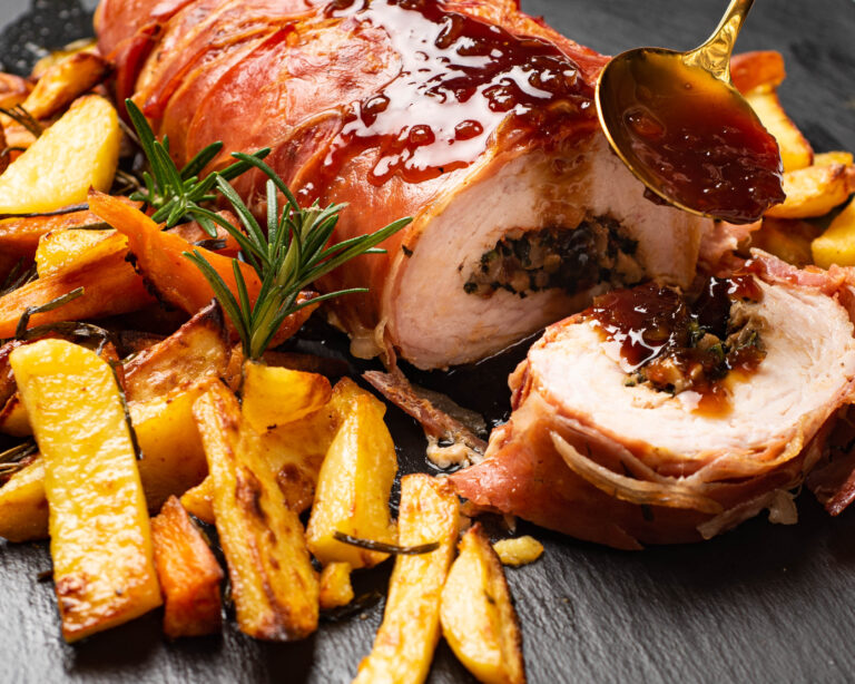 Kalakutienos vyniotinis su trumais