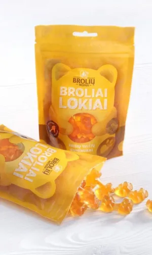Vaisių sulčių guminukai „Broliai lokiai“, 100g