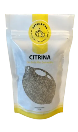 Prieskonių mišinys su citrinos žievele ir šviežiu česnaku