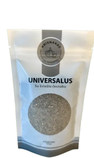 Universalus prieskonių mišinys su šviežiu česnaku