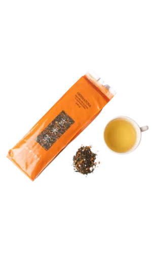 Japoniška žalioji arbata su skrudintais ryžiais “Genmatcha“ 240g