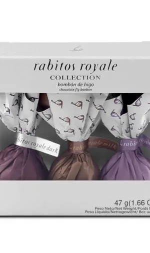Rabitos Royale figos šokolade asorti 3 vnt dėžutėje 47 g