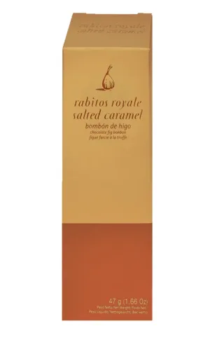 Figos PIENIŠKAME šokolade SU SŪDYTOS KARAMELĖS įdaru "Rabitos royale" 47 g 3 vnt