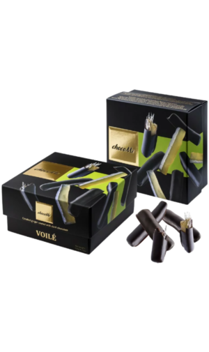 Karamelizuotas imbieras juodąjame šokolade